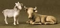 Ox and Goat Nativity Figurines By Willow Tree