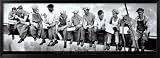 New York Men on Girder Photography Framed Art Poster Print, 38x14