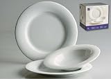 Zoom Produkt-Bild: Tafelservice Tavola - wei&szlig; - Porzellan 12 Teile Neu