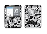 Skulls Design Decal Protective Skin Sticker for Apple iPod Nano 3G (3rd Generation) 4GB/ 8GB