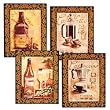 Brianna Wooden Wall Plaque-Wine and Coffee