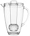Jumbl Tea Infuser Water Pitcher. Plastic Pitchers with spill proof Lid & Removable Infusion Insert For Kool Aid, Juice, Iced Tea, Lemon Water, Crystal Clear Shatterproof Acrylic, 2 Quart