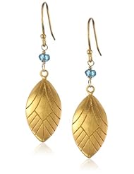 Satya Jewelry "Peacock" Flutter Drop Earrings