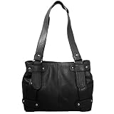 DMargeaux Pebbled Shopper Leather Handbag