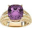 18K Yellow Gold Amethyst Ring