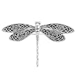 Sterling Silver Celtic Dragonfly Pin
