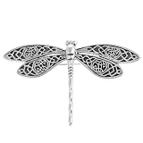 Sterling Silver Celtic Dragonfly Pin