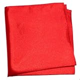 Mens Satin Red Pocket Evening Wedding Handkerchief
