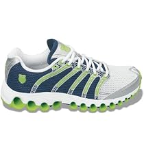 K-Swiss Men's Tubes Run 100 Running Shoe (Wht/Nvy/Sil/Lim)