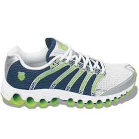 Buy K-Swiss Mens Tubes Run 100 Running Shoe (Wht Nvy Sil Lim)