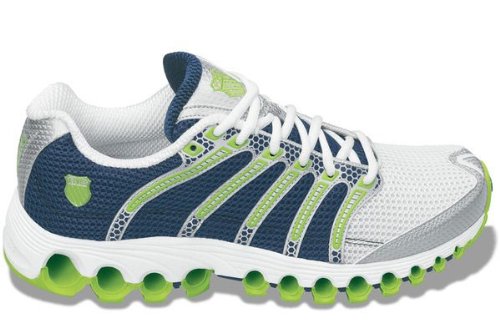 K-Swiss Men's Tubes Run 100 Running Shoe (Wht/Nvy/Sil/Lim)