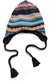 Isotoner Women's Hip Fairisle Knit Heidi Hat,Black,One Size