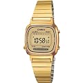 CASIO La670Wega-9Ef - Reloj de mujer de cuarzo, correa de acero inoxidable color oro