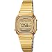 CASIO La670Wega-9Ef - Reloj de mujer de cuarzo, correa de acero inoxidable color oro