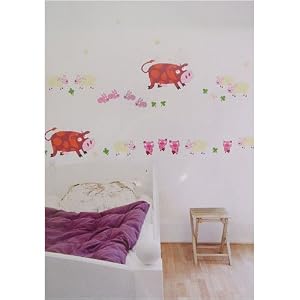 Farm Animals Wall Sticker French repositionable removable
