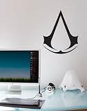 Assassin's Creed Wall Art Sticker Decal Peel and Stick. Black