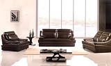 3pc Contemporary Modern Leather Sofa Set #AM-201-DB 3pc Contemporary Modern Leather Sofa Set #AM-201-DB