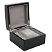 Single Watch Box 1 Extra Large Watch Wood Black Finish Removable Cushion