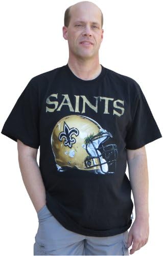 New Orleans Saints Reebok Football Helmet T-shirt Pro Football Medium Tshirt