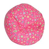 Review American Furniture Alliance  / Elite's FUN PATTERNS Poly Cotton Twill PINK FLOWER BEAN BAG Junior Child Size 28