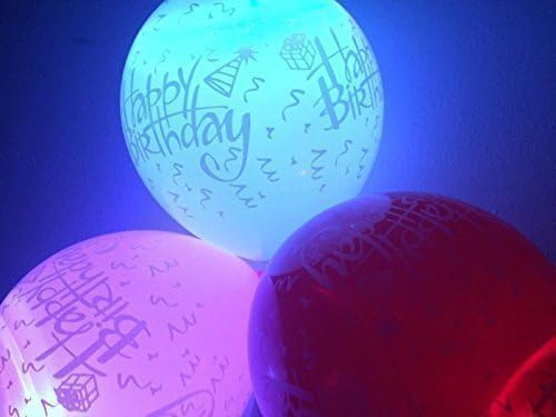 Flashing Birthday Balloons With Colorful LED Lights! Great Party Surprise for Kids and Adults!