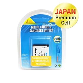 Maximal Power DB SAM SLB-10A Replacement Battery for Samsung SLB-10A,1050mAh,Blue Blister Packing, 1050mAh