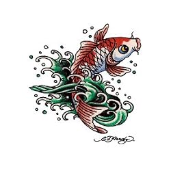 Ed Hardy Koi Temporary Tattoo