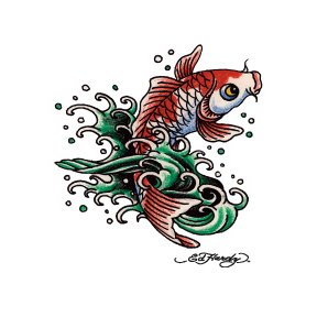 Ed Hardy Koi Temporary Tattoo