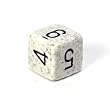 Chessex Speckled 16mm d6 Dice, Arctic Camo with numbers