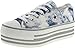 Maxstar Mottled Pattern Low-top Platform Canvas Sneakers Shoes