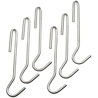 Cuisinart CRUH-6 Chef's Classic Cookware Universal Pot Rack Hooks, Brushed Stainless, Set of 6