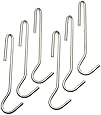 Cuisinart CRUH-6 Chef's Classic Cookware Universal Pot Rack Hooks, Brushed Stainless, Set of 6