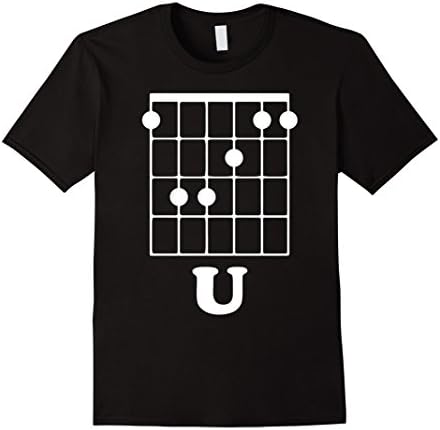 Men's Guitar shirts for men: F chord funny guitar T shirt 2XL Black
