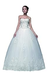 Strapless Mermaid Tulle Applique Beaded Lace Sweetheart Basque Empire   Waistline  Dress
