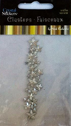 Crystal Stickers ~ Acrylic Rhinestone Decorative Cluster Embellishment ~ 3" X 1/2"