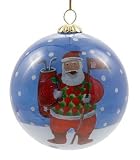 Christmas Ball - Golfing Santa Golf Ornament