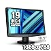 eMachines E181HV b ET.XE1HP.005 19 Class Widescreen LCD Monitor - 720p, 1366x768, 60Hz, 5000:1 Dynamic, 600:1 Native, 5ms, VGA