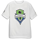 Seattle Sounders Giant Crest Youth Soccer T-Shirt (White)