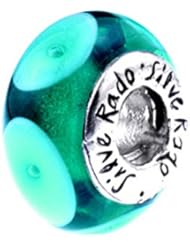 SilveRado(tm) BB03 Murano Glass Atmosphere Bead / Charm