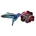 Next Innovations WA3DHUMMIFLRFS CB Hummingbird with Flower Refraxions 3D Wall Art, Fuchsia