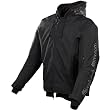 Speed and Strength Off the Chain Men's Textile Road Race Motorcycle Jacket w/ Free B&F Heart Sticker - Black