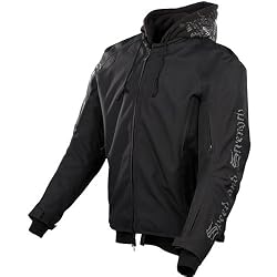 Speed and Strength Off the Chain Men's Textile Road Race Motorcycle Jacket w/ Free B&F Heart Sticker - Black