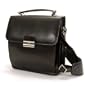Capri Vertical Flap-Over Carry All Bag in Black
