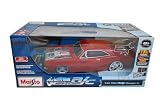 1:12 Scale Pro Rodz RC Series - 1969 Dodge Charger R/T Radio Remote Control Car (Dark Red)