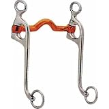 STA-BRITE Stainless Steel Copper Mouth Walking Horse Curb Bit - Stainless Steel - 5"