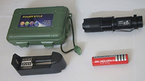 Edis Super bright Portable 1800 Lumen UltraFire CREE XML T6 Adjustable ZOOMABLE LED Flashlight Torch+Green Packaging Box+18650 Rechargeable Battery+Charger ,Free Shipping, Tracking No,3 Years Warranty