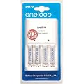 Sanyo Eneloop Ladeger�t inkl. 4x Micro AAA R3 Akkus