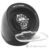 Single Automatic Watch Winder Burgandy Color Built in Ic Timer Rotates 1 Hour and Rest 3 Hours.