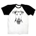 Airedale Terrier Dog art T-shirt raglan short sleeve