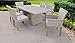 TK Classics FAIRMONT-DTREC-KIT-4ADC2DCC-GREY Fairmont Dining Set, Vanilla Créme